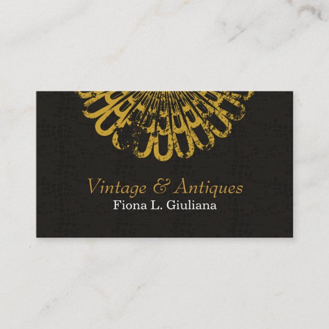 Vintage Nature Pattern Appointment Card (Front)