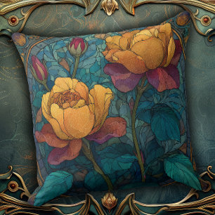 Vintage Nature Reimagined in a Floral Throw Pillow