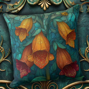 Vintage Nature Reimagined in a Floral  Throw Pillow