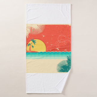 Vintage nature tropicale arrière - plan de mer ave