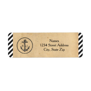 Vintage Nautical Anchor - Address Labels