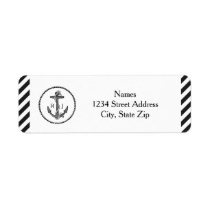 Vintage Nautical Anchor - Address Labels