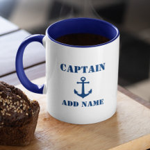 Vintage Nautical Anchor Captain or Boat Name