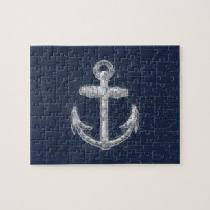 Vintage Nautical Anchor Jigsaw Puzzle