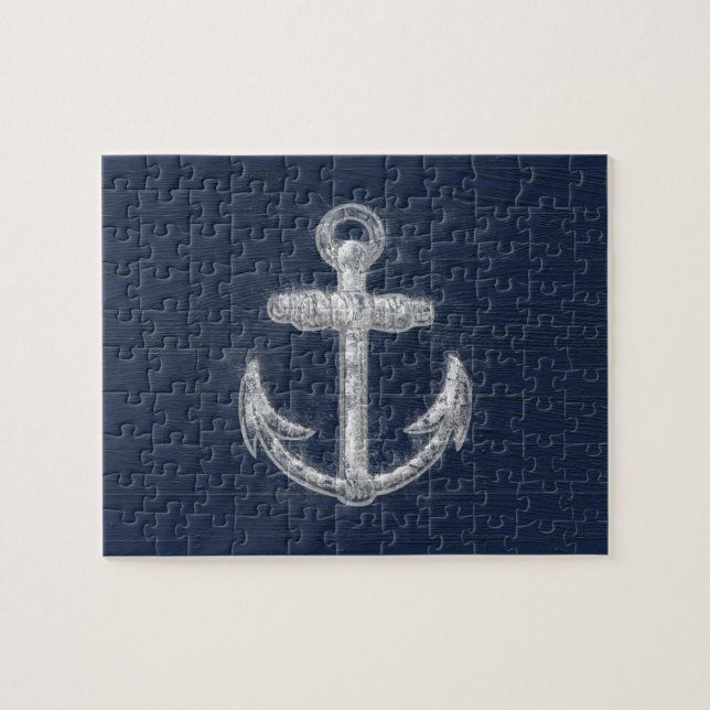 Vintage Nautical Anchor Jigsaw Puzzle (Horizontal)