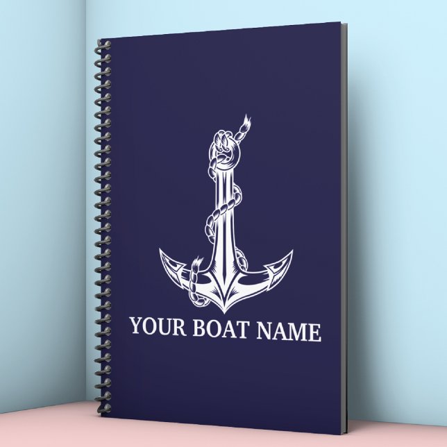 Vintage Nautical Anchor Rope Boat Name Planner (Creator Uploaded)