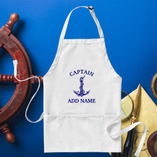 Vintage Nautical Anchor Rope Captain Standard Apron