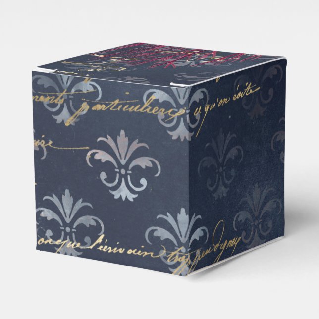 Vintage Nautical Favor Box (Front Side)