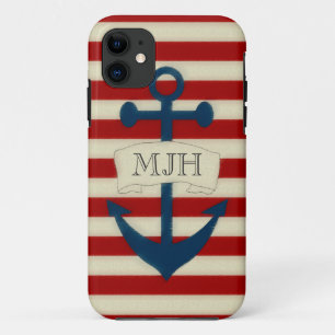 Vintage Nautical Monogram iPhone 5/5S Case