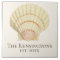 Vintage Nautical Scallop Seashell Family Name