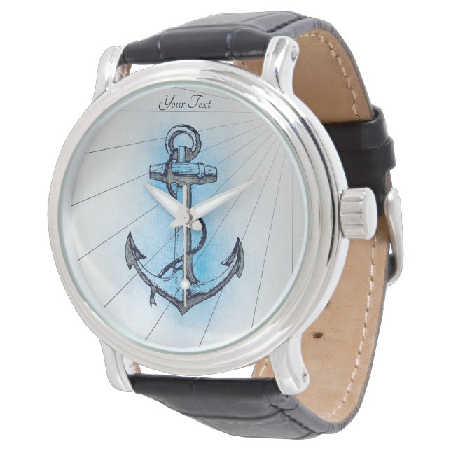 Vintage Nautical Ships Anchor  Watch (Angled)