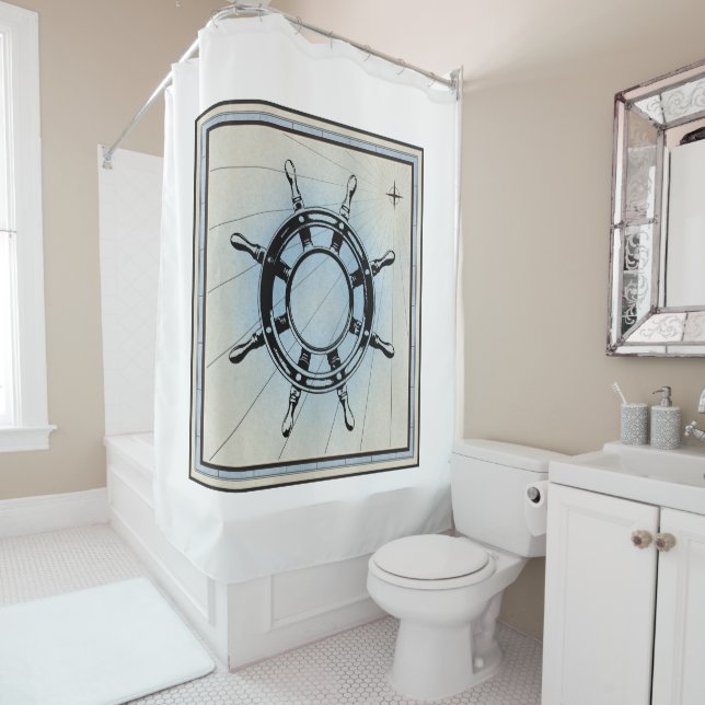 Vintage Nautical Ship's Wheel for Navigation (In Situ)