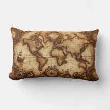 Vintage Nautical World Map