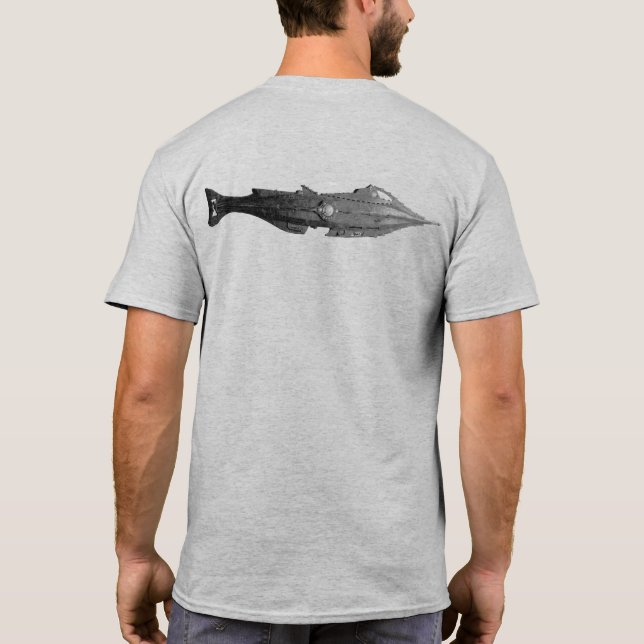 vintage_nautilus01 T-Shirt (Back)