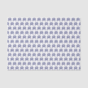 Vintage Navy Blue Crab #1 Drawing Tissue Paper
