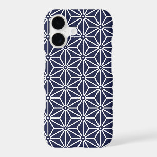 Vintage Navy Blue Graphics Japan Asanoha Pattern C