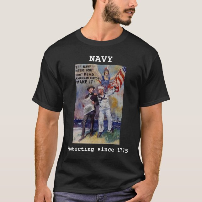 Vintage Navy Recruit Shirt (Dark) (Front)
