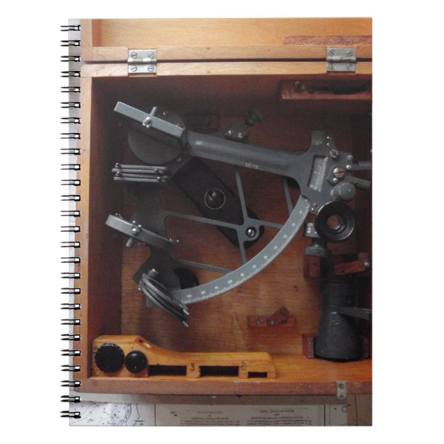 Vintage Navy Sextant Notebook (Front)