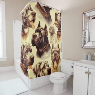 Vintage Neapolitan Mastiff Illuistration