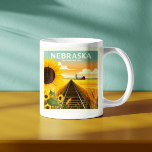 Vintage Nebraska Coffee Mug