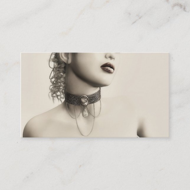 Vintage Necklace Business Card (Front)