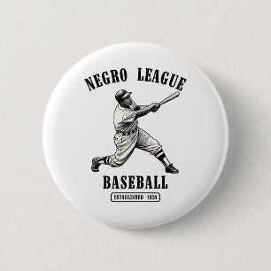 Vintage Negro League Bysebyll Black History Month  2 Inch Round Button