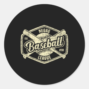 Vintage Negro League Bysell Apparel Black History Classic Round Sticker