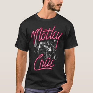 Vintage Neon Glam Metal Motorcycle Graphic Tee