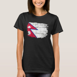 Vintage Nepal Flag For Nepalese   T-Shirt