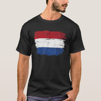 Vintage Netherlands Flag For Dutch   T-Shirt