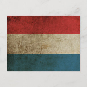 Vintage Netherlands Flag Postcard