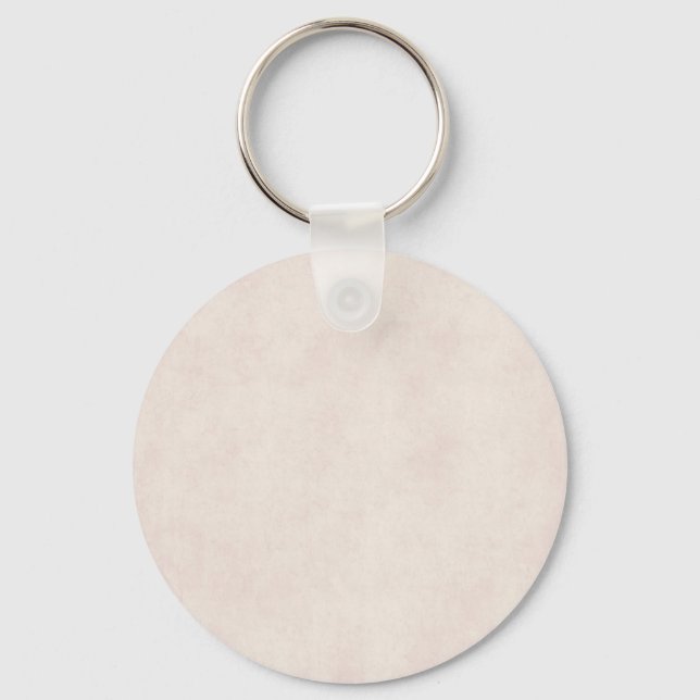 Vintage Neutral Parchment Old Paper Template Blank Keychain (Front)