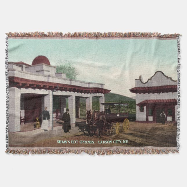 Vintage Nevada Throw Blanket (Front)