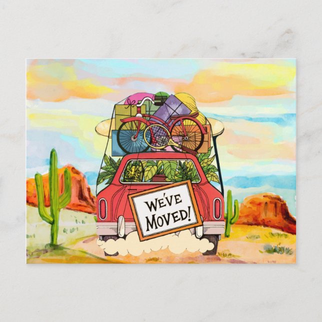 Vintage New Address Postcard (Front)