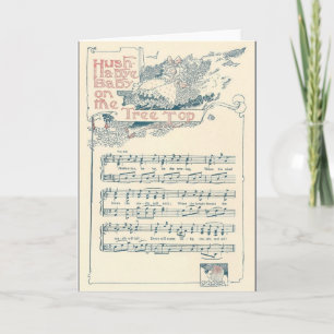 Vintage New Baby Greeting Card