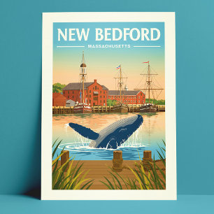 Vintage New Bedford Massachusetts Postcard