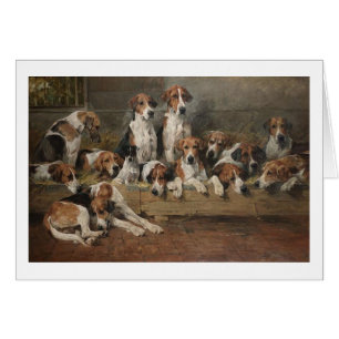 Vintage - New Forest Foxhound Dogs,