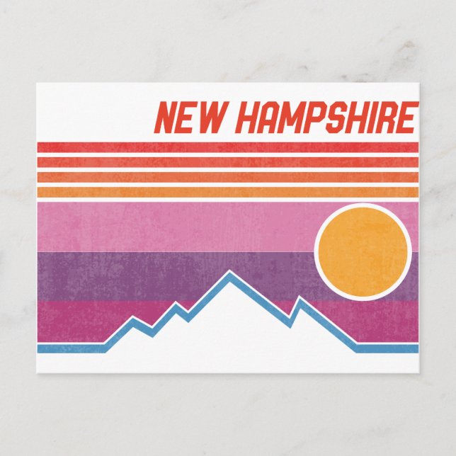 Vintage New Hampshire NH Granite State Souvenir Postcard (Front)