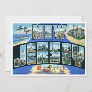 Vintage New Jersey Card