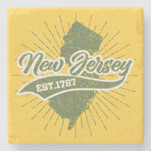 Vintage New Jersey Stone Coaster