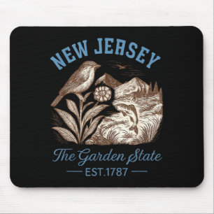 Vintage New Jersey The Garden State  Mouse Pad