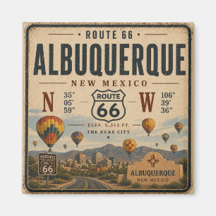 Vintage New Mexico Highway Keepsake Magnet