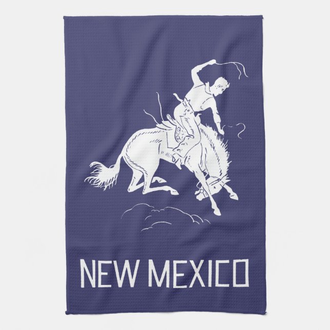 Vintage New Mexico Kitchen Towel (Vertical)