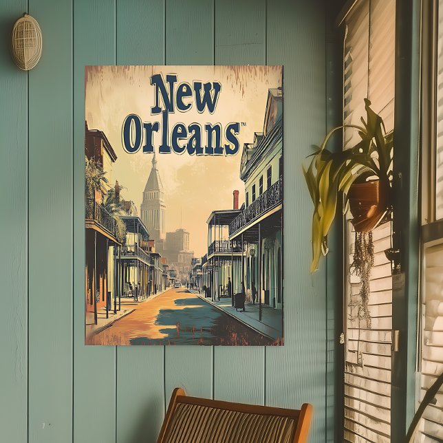 Vintage New Orleans, Louisiana Travel Wall Poster (Creator Uploaded)