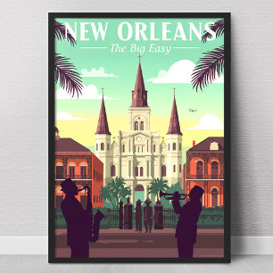 Vintage New Orleans Poster