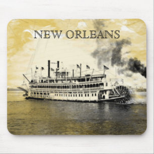 Vintage New Orleans Stern Wheeler Mouse Pad