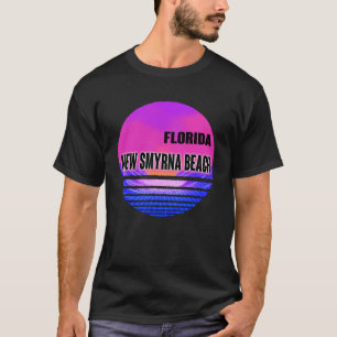 Vintage New Smyrna Beach  Vaporwave Florida T-Shirt