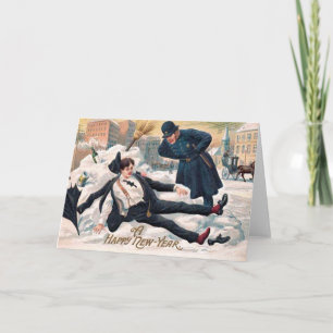 Vintage : New Year - Holiday Card