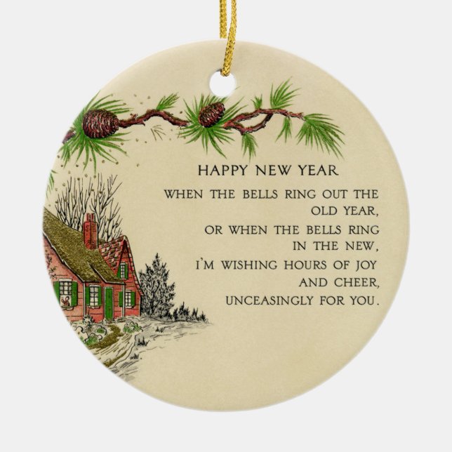 Vintage New Year Ornament (Front)