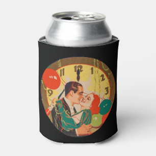 Vintage New Year’s Eve Couple    Can Cooler